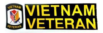 48 Wholesale 3" X 9" Decal Vietnam Veteran image