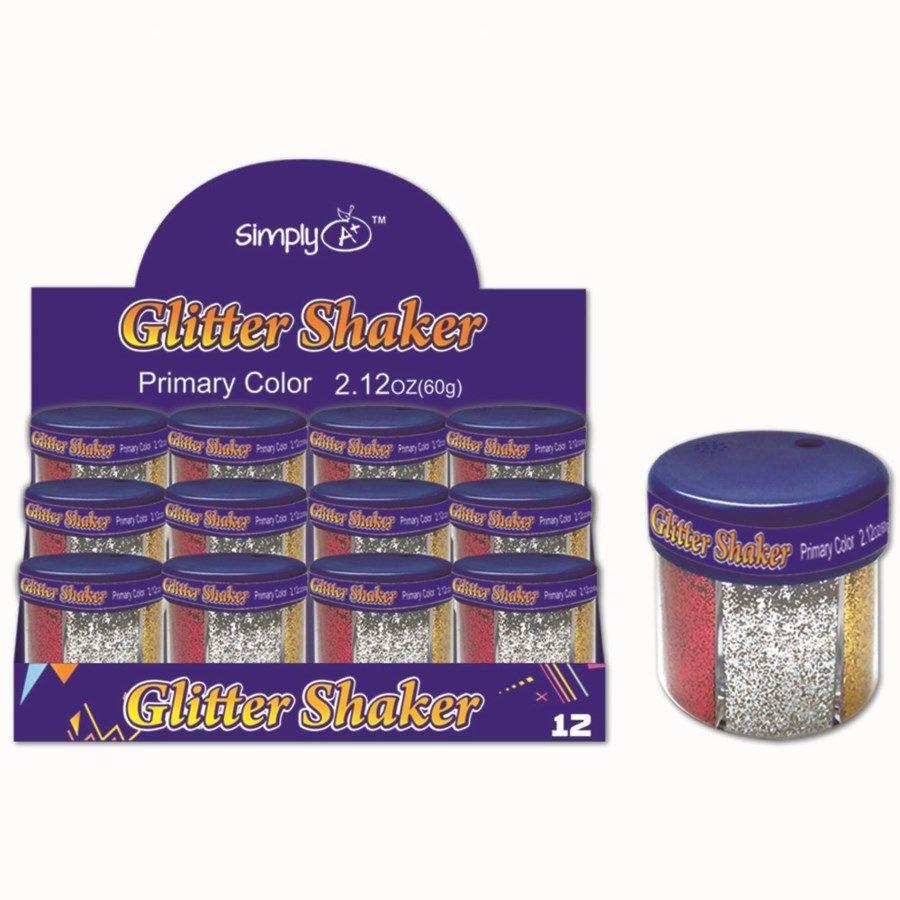24 Wholesale Six Color Glitter Shaker image