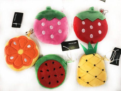 72 Wholesale Fruit Shaped Coin Purse With Zipper image