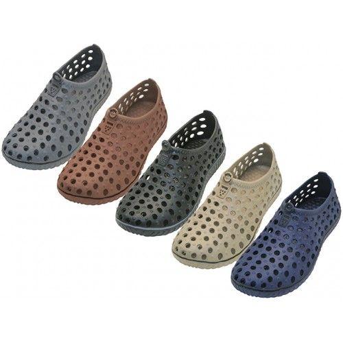 30 Wholesale Men's Wave Soft Light Weight Hollow Upper Clog Water Shoes image
