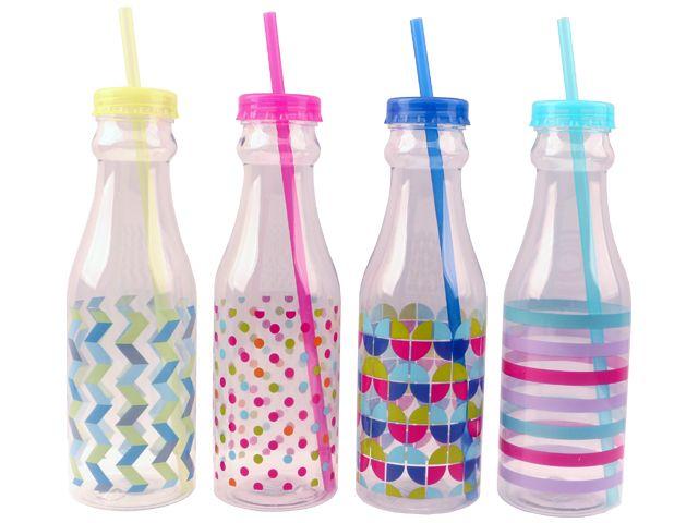 24 Wholesale Water Bottle With Straw image