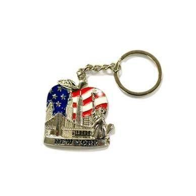 48 Wholesale New York Metal Keychain image