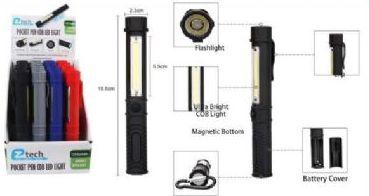 72 Wholesale EZ Tech LED COB Flashlight Pen image