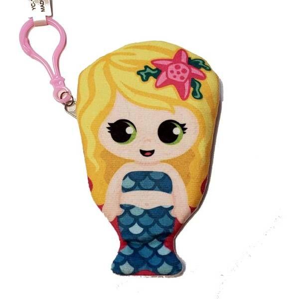 48 Wholesale Mermaid Coin Purse Keychain image