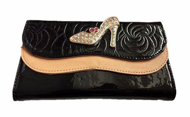 36 Wholesale Womens Coin Purse Wallet With Rhinestone Shoe image