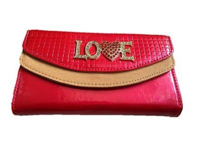 36 Wholesale Womens Coin Purse Wallet With Rhinestone Love image