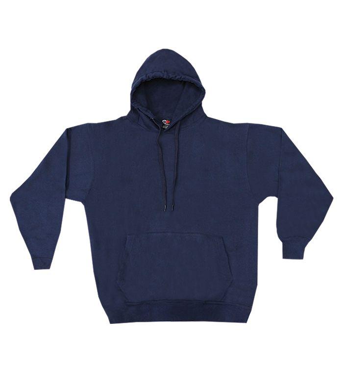 24 Wholesale Cotton Plus Unisex Navy Hooded Pullover, Size Small image