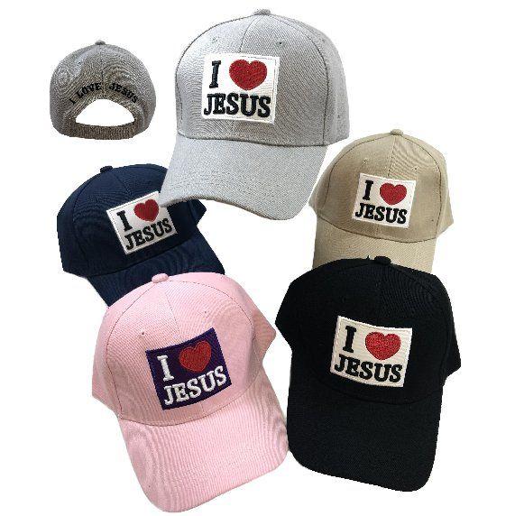24 Wholesale I Heart Jesus Ball Cap image