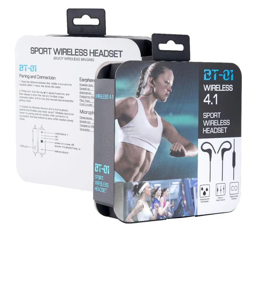 6 Wholesale Bt 01 Wireless Sport Headset Black image