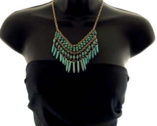 36 Wholesale Medium Length Necklace With A Few Different Layers Of Beads image