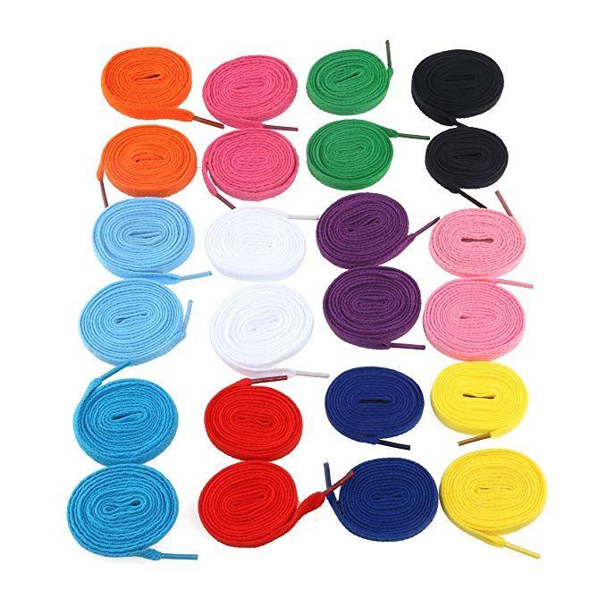 72 Wholesale 54 Inch Assorted Colors Sneakers And Casual Shoes Shoe Lace image