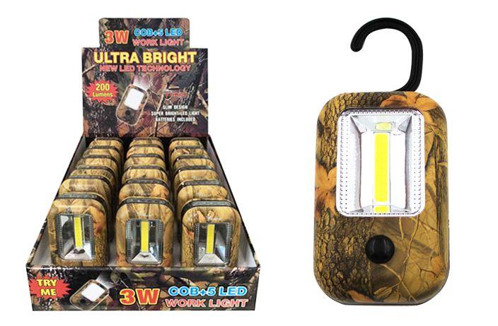36 Wholesale Cob Led 5 Led Camo Worklight image