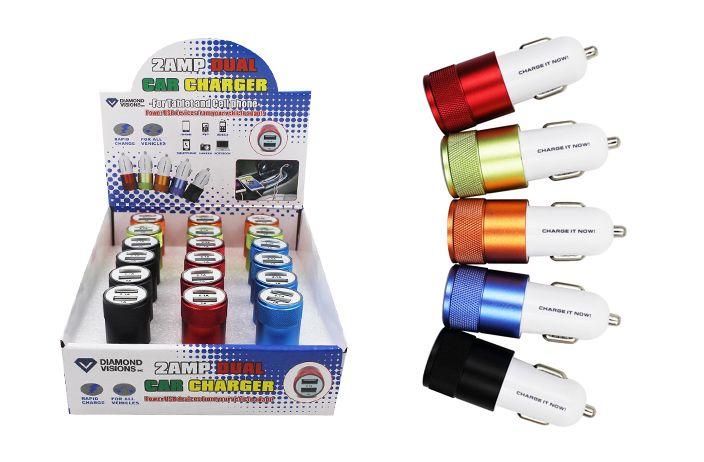 18 Wholesale Dual Usb Aluminum Car Charger image