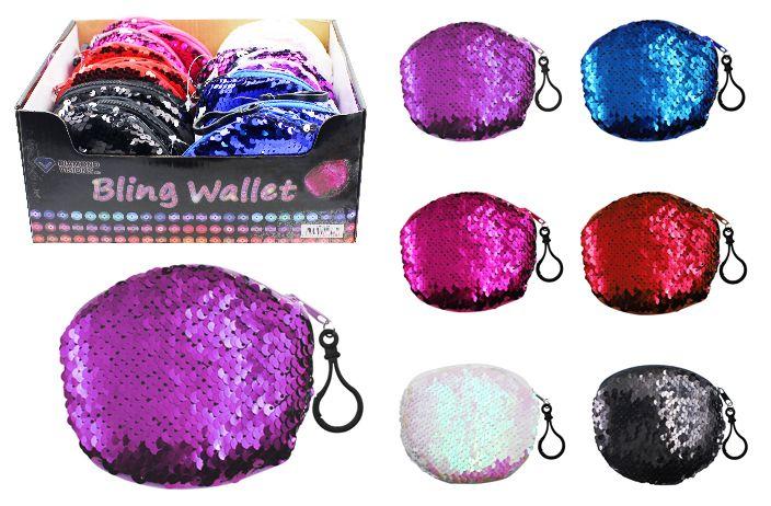 48 Wholesale Sequin Coin Purses image