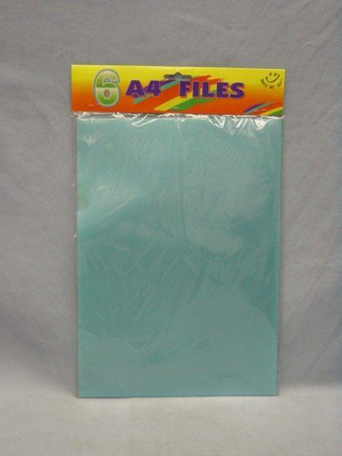 96 Wholesale Assorted Transparent File Sleeve image