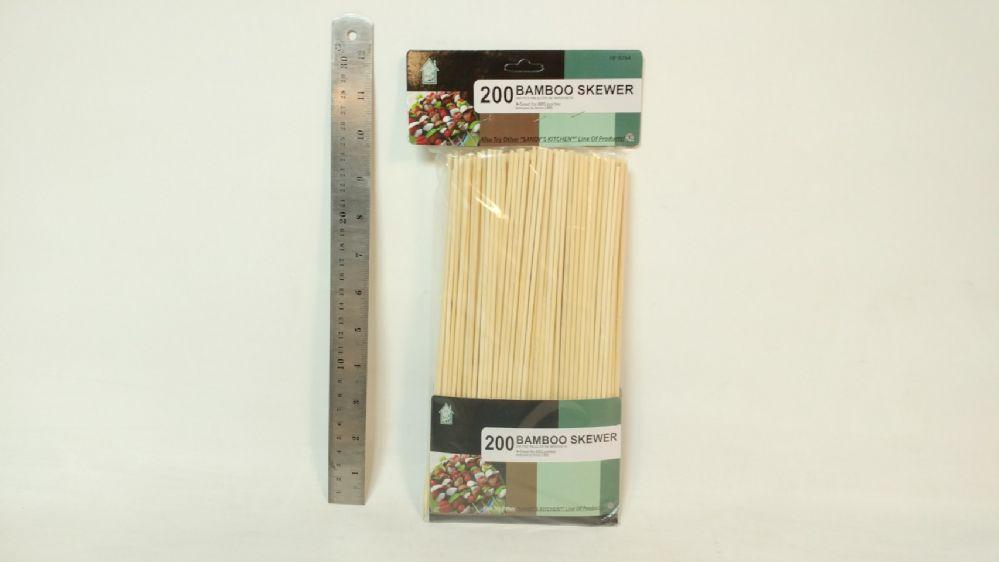 24 Wholesale 200 Piece Bamboo Skewer image