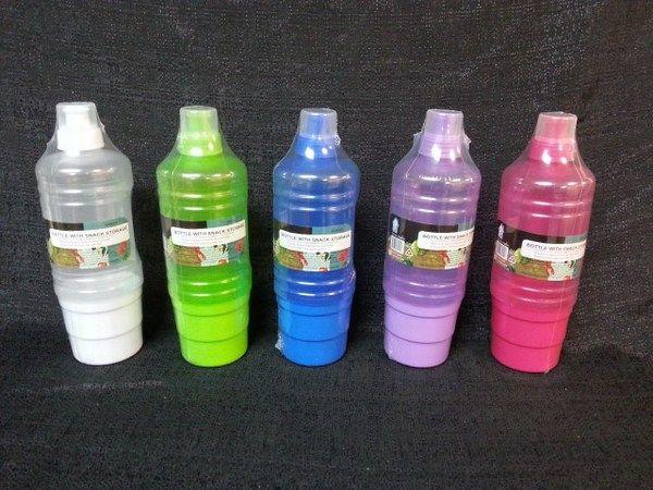 24 Wholesale Plastic Water Bottle With Snack Container image