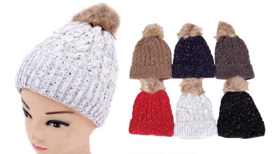 72 Wholesale Women's Knit Winter Hat image