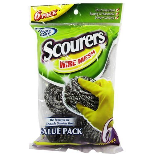 72 Wholesale 6 Piece Stainless Steel Scourer image