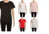 24 Wholesale Womens Fashion Short Sleeve Sequin Tee image