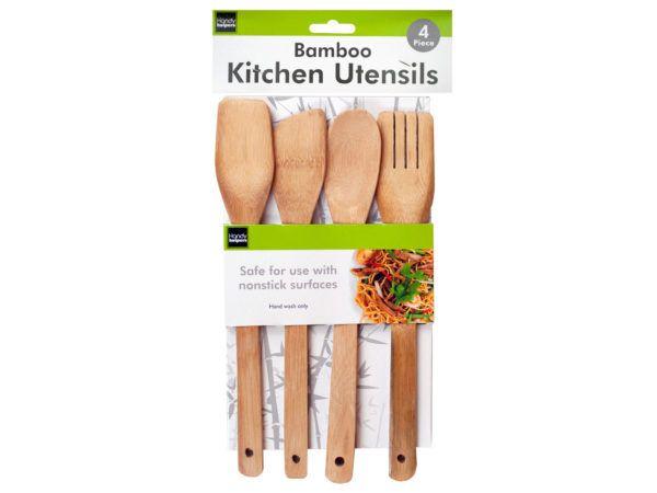 24 Wholesale 4 Piece Bamboo Tools image