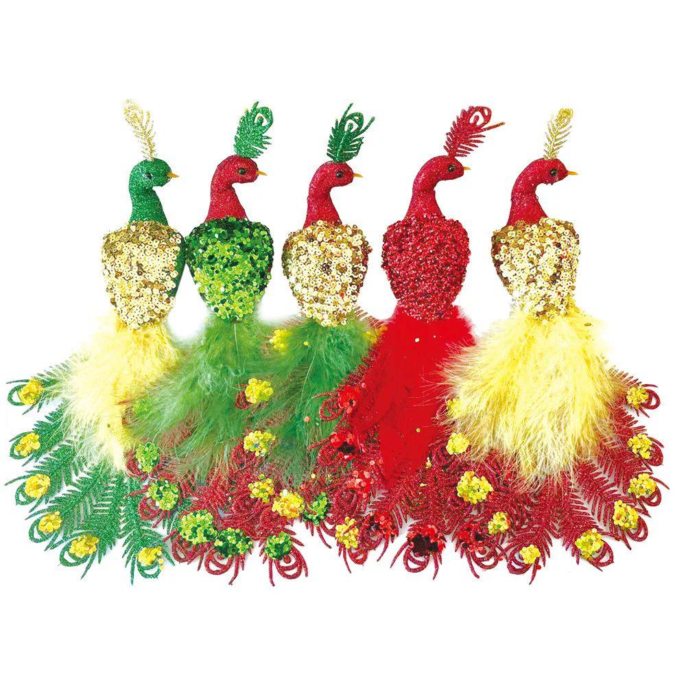 24 Wholesale Bird With Clip 26cm Assorted Colors image