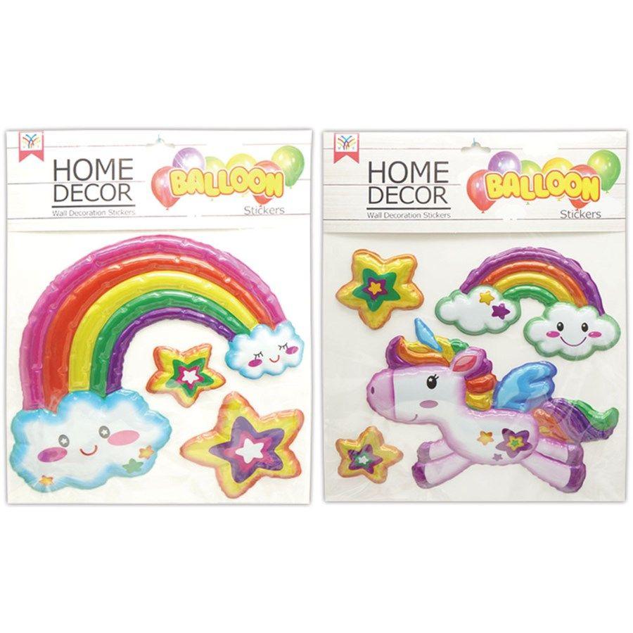 24 Wholesale Room Decoration Sticker Unicorn image