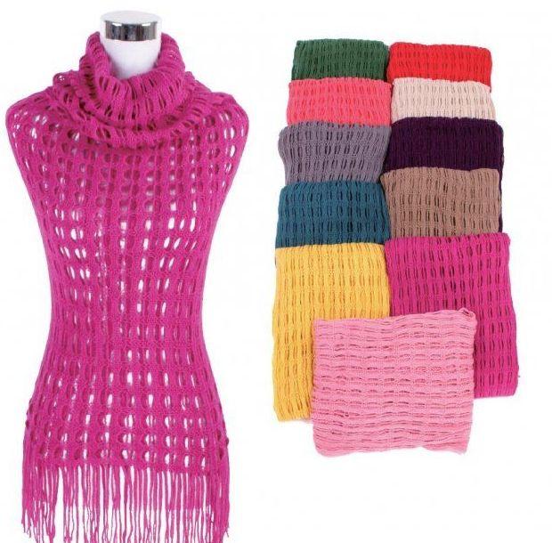 36 Wholesale Women Fringe Knit Tunic Top image