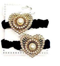 72 Wholesale Rhinestone Scrunchies image