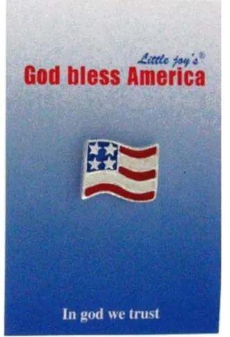 96 Wholesale Patriotic Flag Pin  image