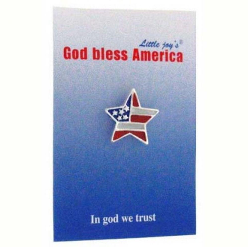 96 Wholesale 96 Patriotic Flag Pin  image
