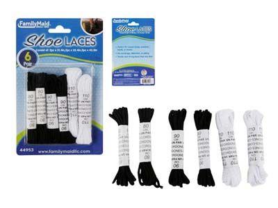 144 Wholesale 6 Pairs Of Shoe Laces image