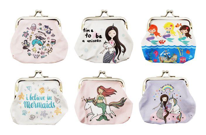 60 Wholesale Mermaid Snap Coin Purse image