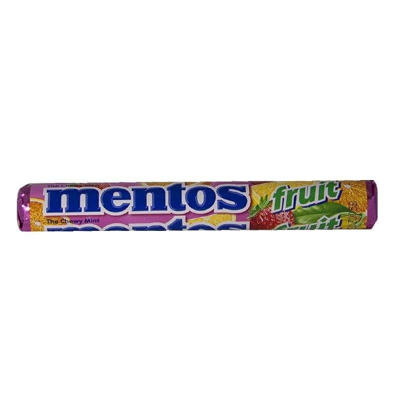 60 Wholesale Travel Size Mentos Mixed Fruit 1.32 Oz. Roll image
