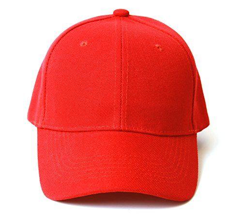 60 Wholesale Classic Polo Style Baseball Cap All Cotton Made Adjustable In Red image
