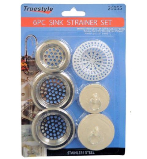 72 Wholesale 6 Piece Strainer Set Rubber And Assorted image