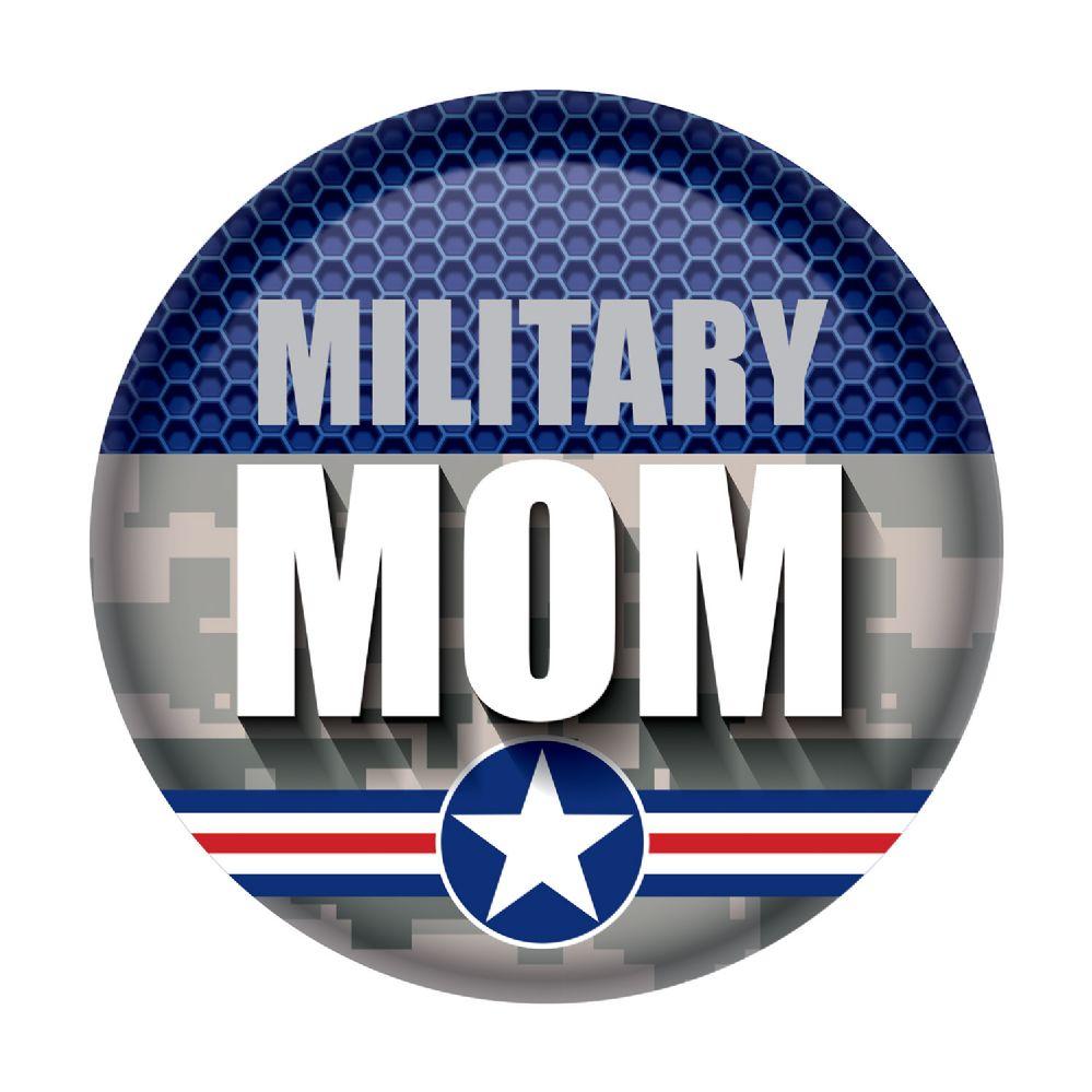 6 Wholesale Military Mom Button image