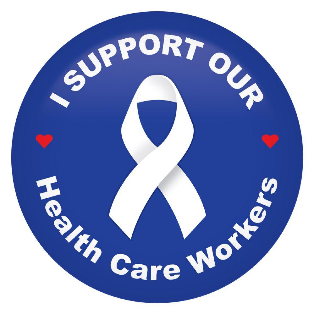 6 Wholesale I Support Our Health Care Workers Button image