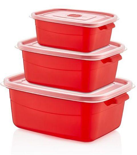 12 Wholesale 3PC RECTangular MICROWAVE POT CONTAINER image