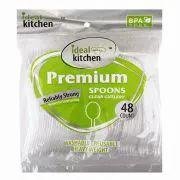 24 Wholesale Ideal Dining HD 36CT Clear Spoons image