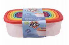 12 Wholesale Fresh Guard Plastic Container Set 14PK Rect image