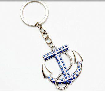 96 Wholesale Anchor Evil Eye Keychain image