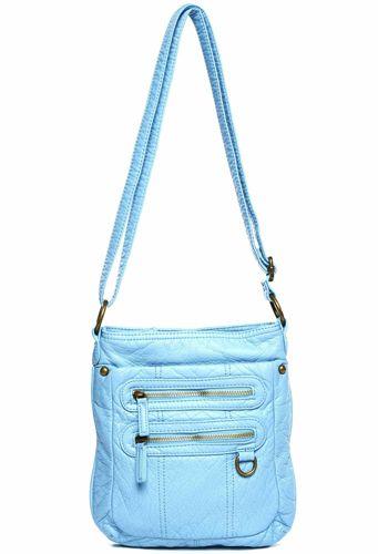 5 Wholesale The Classical Three Way Wristlet Crossbody In Serenity Blue image