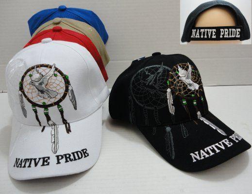 24 Wholesale Native Pride Hat With Dream Catcher image