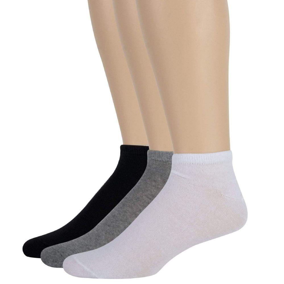 100 Wholesale Men's Solid Ankle Socks Assorted image