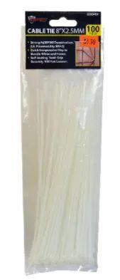 48 Wholesale Cable Ties 100 Piece 8 Inch image