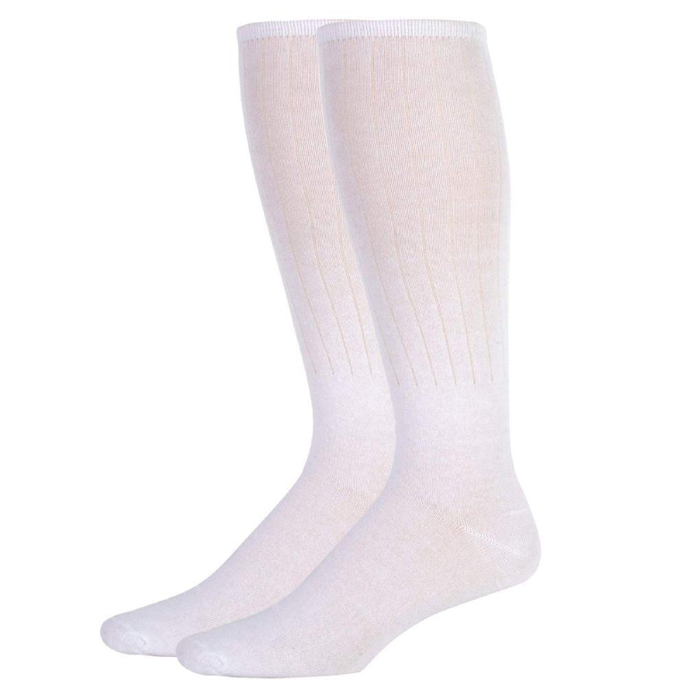 100 Wholesale Men's Solid Tube Socks White image