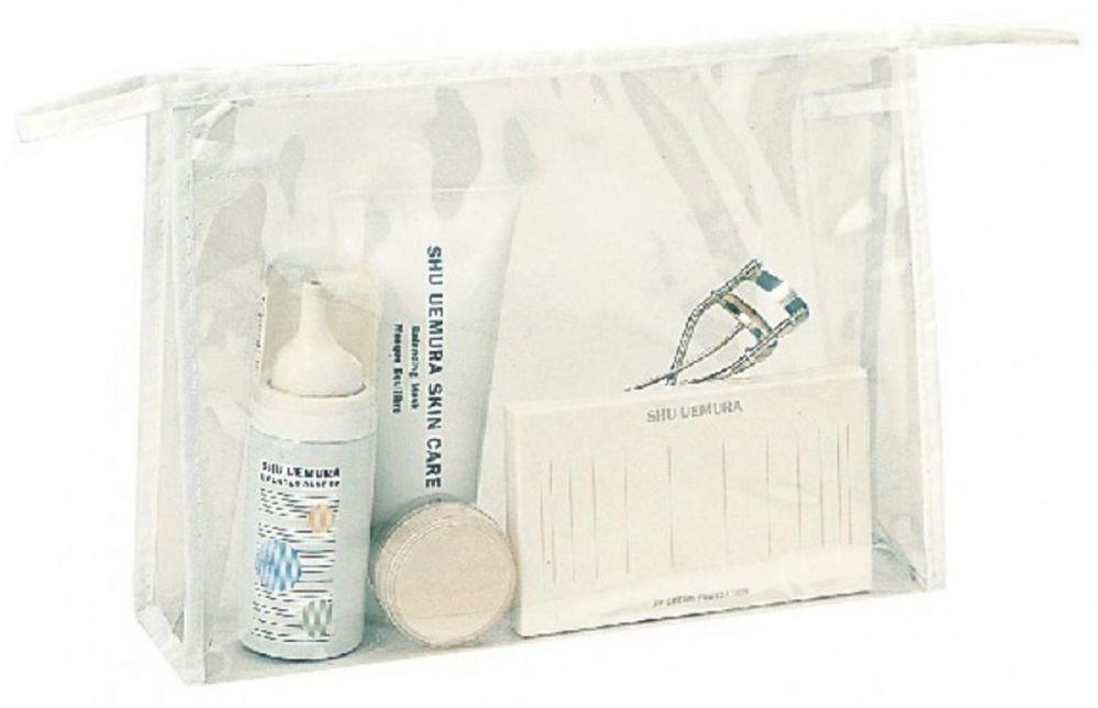 200 Wholesale 8" Clear Cosmetic Tote Bags image