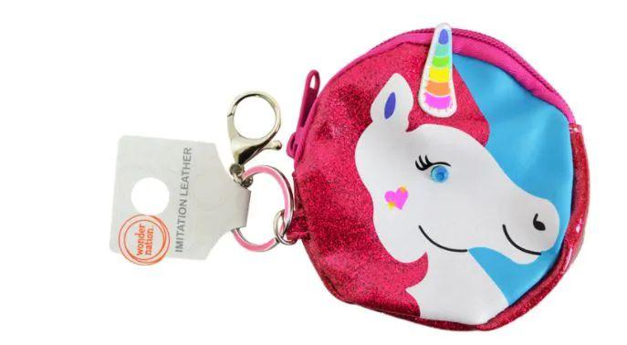72 Wholesale Keychain Coin Purse Unicorn image