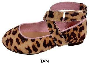 12 Wholesale Toddler Girl's Microsuede Flats W/ Leopard Print &  Touch Closure Straps